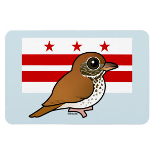 Magnet Flexible Birdorable of Washington, D.C. : Wood Thrush