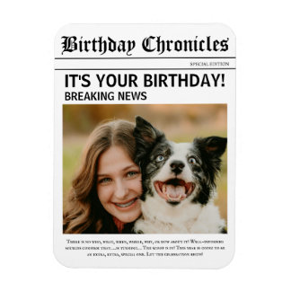 Magnet Flexible Birthday News