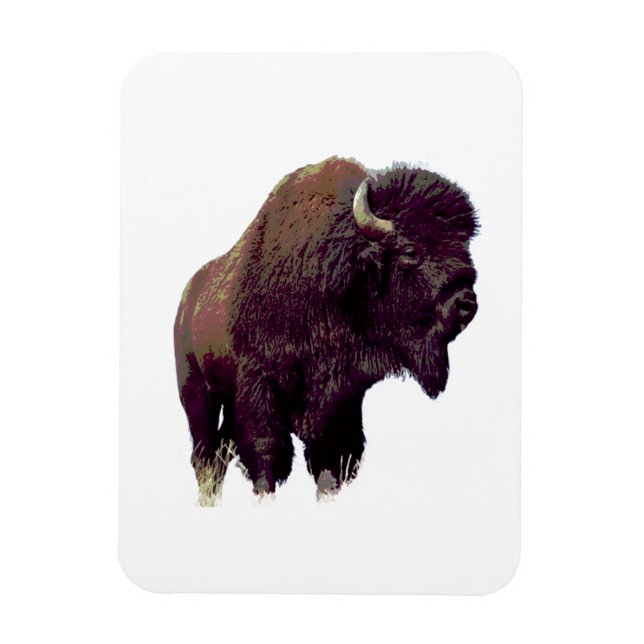 Magnet Flexible Bison Buffalo  (Vertical)