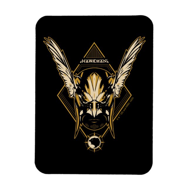 Magnet Flexible Black Adam | Hawkman Casque graphique (Vertical)