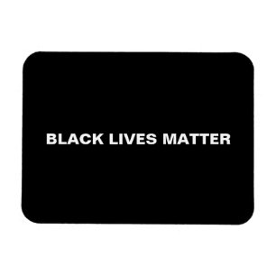 Magnet Flexible Black Lives Matt noir et blanc minimaliste