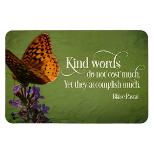 Magnet Flexible Blaise Pascal Citation Inspirationnelle "Mots gent