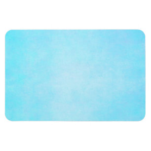 Magnet Flexible Blanc léger bleu turquoise de modèle d'aquarelle