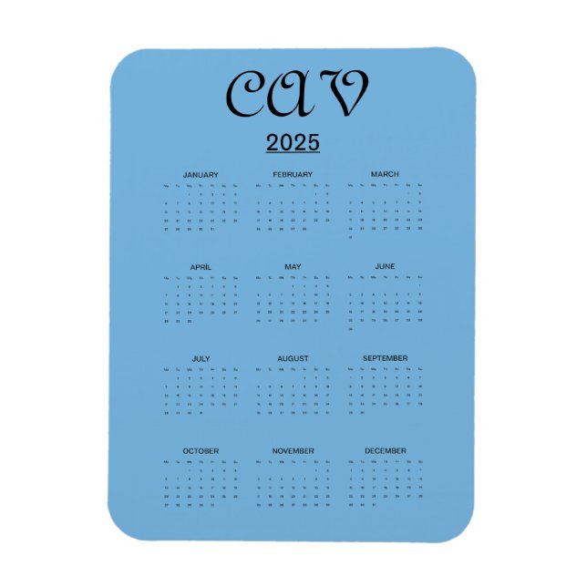 Magnet Flexible Bleu de Cornflower (Vertical)