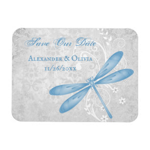 Magnet Flexible Bleu Dragonfly Enregistrer l'aimant Date