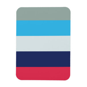 Magnet Flexible Bleu Et Bourgogne