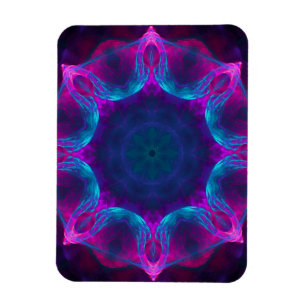Magnet Flexible Bleu et rose néon foncé Kaleidoscope dégradé