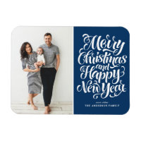 Bleu Joyeux Noël et Bonne Année Photo
