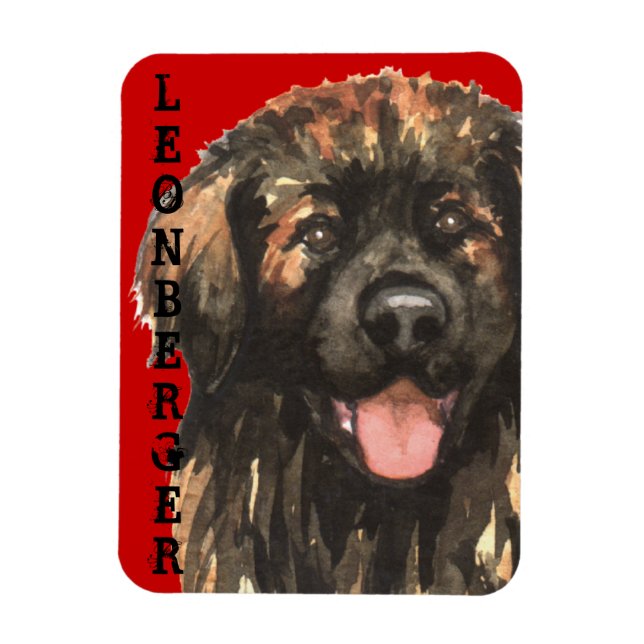 Magnet Flexible Bloc de couleur Leonberger (Vertical)