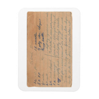 Magnet Flexible Blonde Brownies recettes vintage carte magnétique