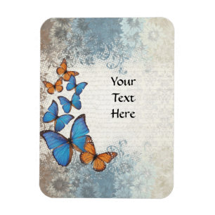 Magnet Flexible Blue floral