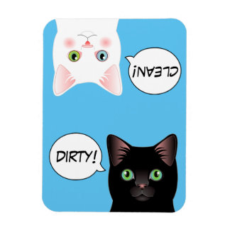 Magnet Flexible Blue Pop Art Chat Sale Lave-vaisselle propre Magne