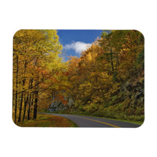 Magnet Flexible Blue Ridge Parkway courbe à travers les couleurs d