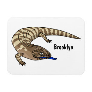 Magnet Flexible Blue tongue lizard reptile cartoon