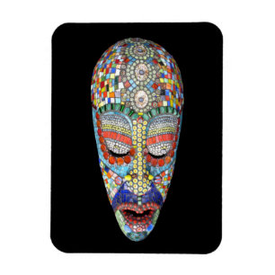 Magnet Flexible Bob, pourquoi le long visage ? Masque mosaïque