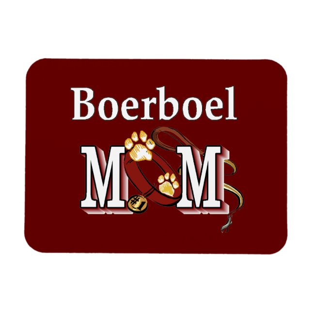 Magnet Flexible Boerbol Chien MOM (Horizontal)