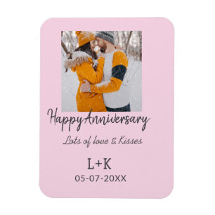 Magnet Flexible Boho moderne heureux anniversaire ajouter nom date