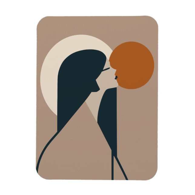 Magnet Flexible Boho Woman Sun (Vertical)