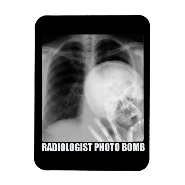 MAGNET FLEXIBLE BOMBE PHOTO RADIOLOGISTE (Vertical)