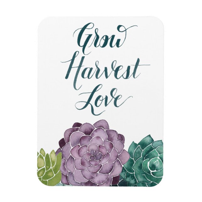 Magnet Flexible Bonheur plante | Grow Harvest Love (Vertical)