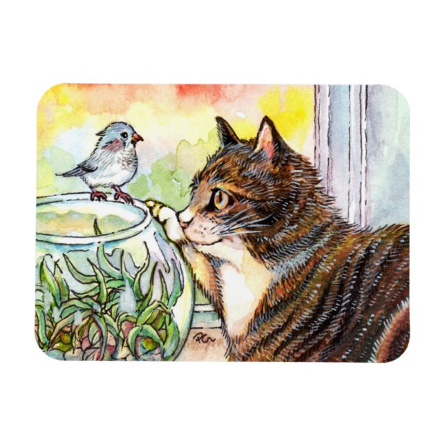 Magnet Flexible Bonjour Little Bird (Horizontal)