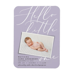 Magnet Flexible Bonjour petit un chic élégant photo moderne