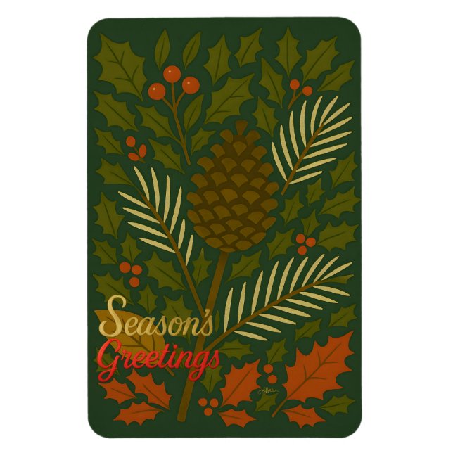 Magnet Flexible Bonnes Fêtes d'automne et d'hiver (Vertical)