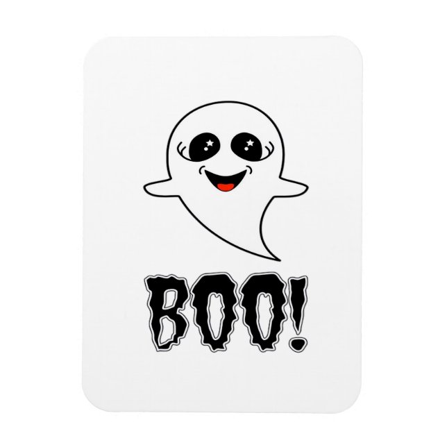 Magnet Flexible Boo ! Cute Little Halloween Par Lucas Retro Classi (Vertical)