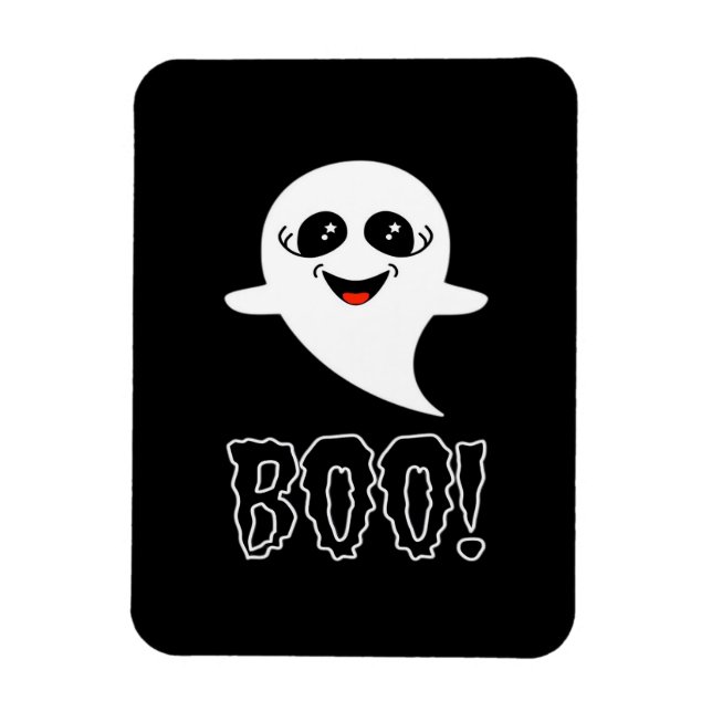 Magnet Flexible Boo! Petit Halloween par Lucas (Vertical)