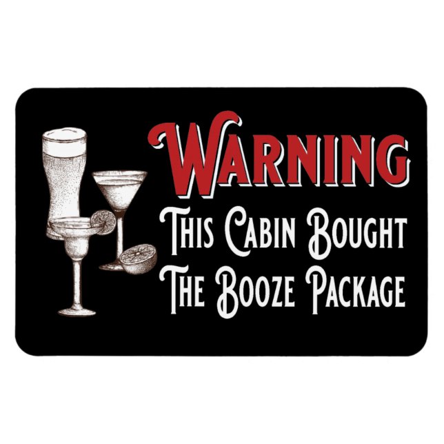 Magnet Flexible Booze drôle Cabine de croisière porte navire (Horizontal)