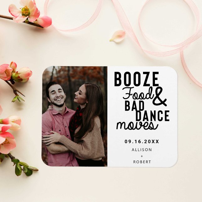 Magnet Flexible Booze Food & Bad Dance Déplace Funny Date Photo (Créateur téléchargé)