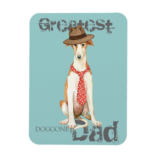 Magnet Flexible Borzoi Papa (Vertical)
