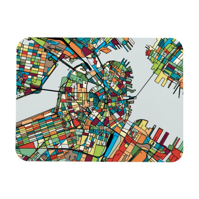Magnet Flexible Boston City USA (Horizontal)