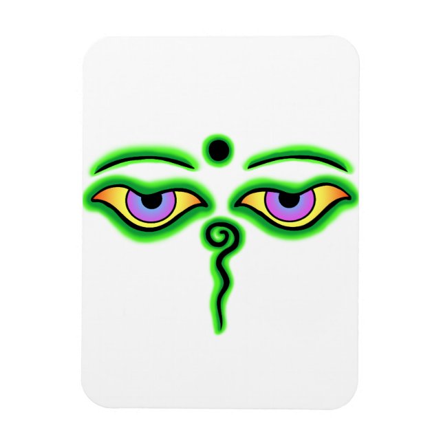Magnet Flexible Bouddha Vert Yeux.png (Vertical)
