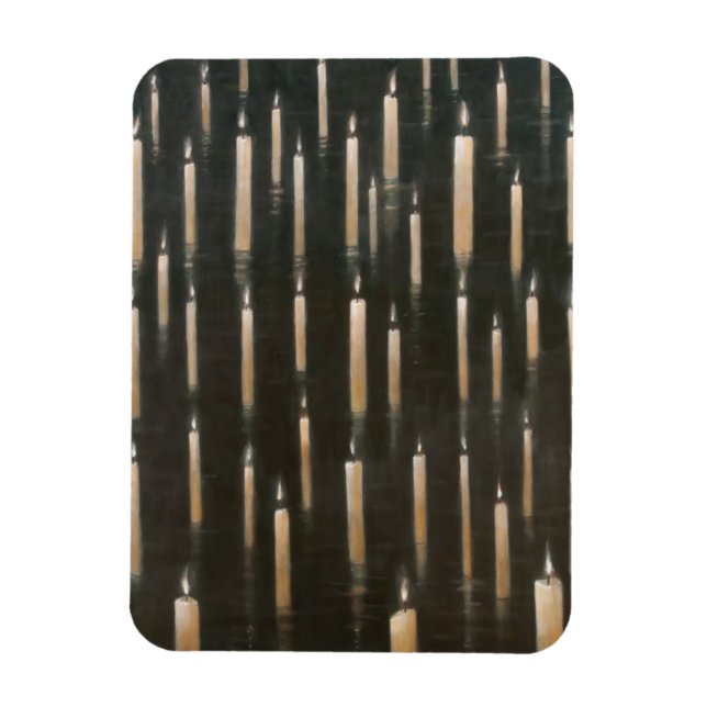 Magnet Flexible Bougies sur le lac Udaipur Inde 2012 (Vertical)