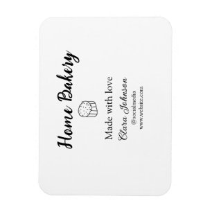 Magnet Flexible boulangerie maison ajouter votre nom de texte pers