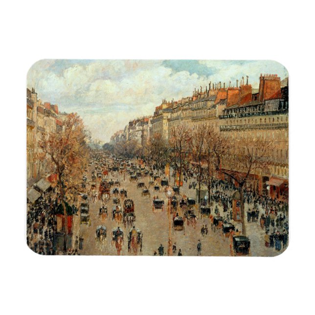 Magnet Flexible Boulevard Montmartre-Eremitage Camille Pissarro (Horizontal)