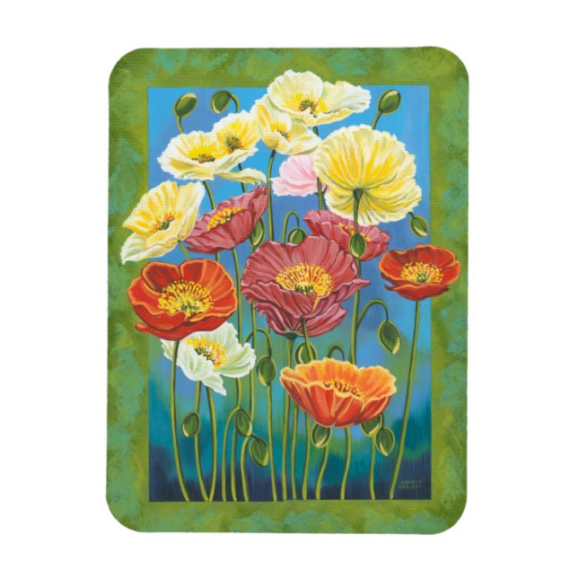 Magnet Flexible Bouquet à la frontière I (Vertical)