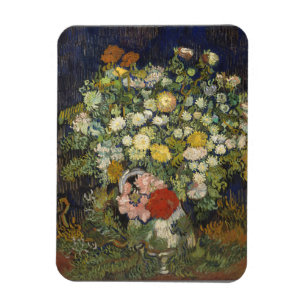Magnet Flexible Bouquet de fleurs dans un vase   Oeuvre vintage