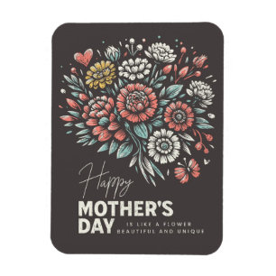 Magnet Flexible Bouquet de fleurs pour la fête des mères