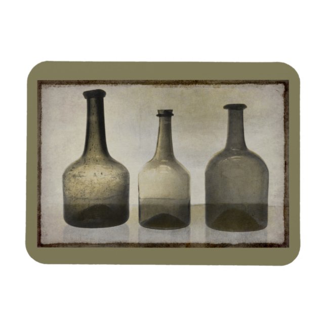 Magnet Flexible Bouteilles rustiques Encore Vie Art (Horizontal)