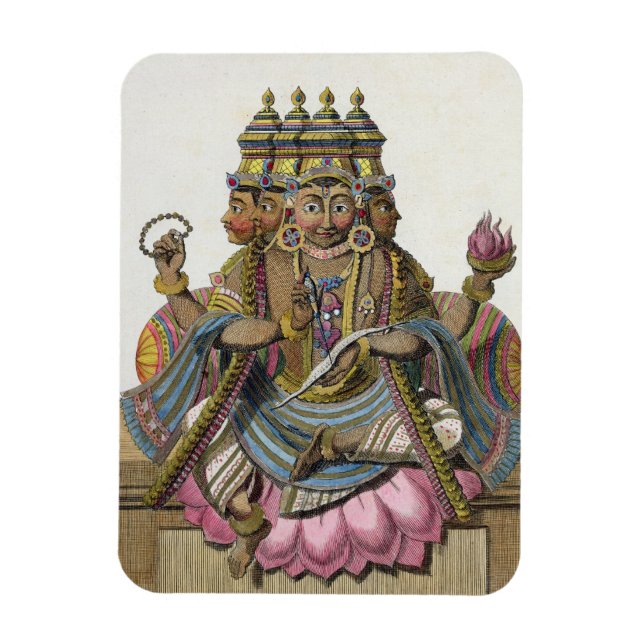 Magnet Flexible Brahma, dieu hindou de la création, du Voyage aux  (Vertical)