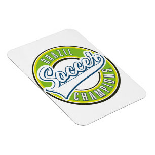Magnet Flexible Brazil Soccer Champions