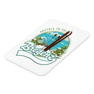 Magnet Flexible Bregenz autriche pour skier logo