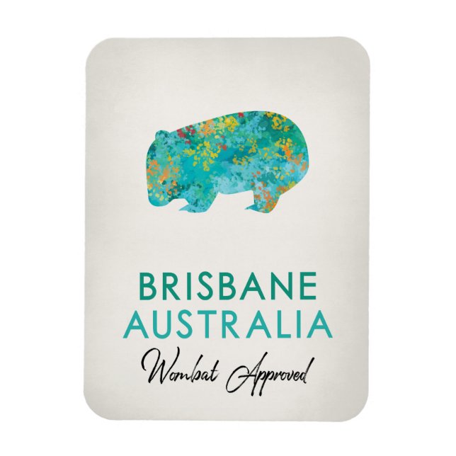 Magnet Flexible Brisbane Australie Wombat (Vertical)
