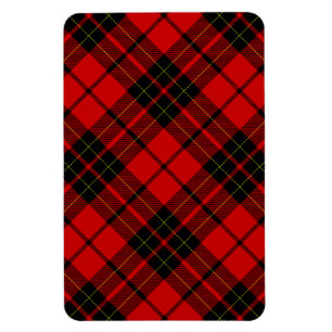 Magnet Flexible Brodie tartan rouge noir plaid
