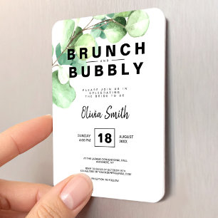 Magnet Flexible Brunch et Bulles pour Enterrement de Vie de Jeune 