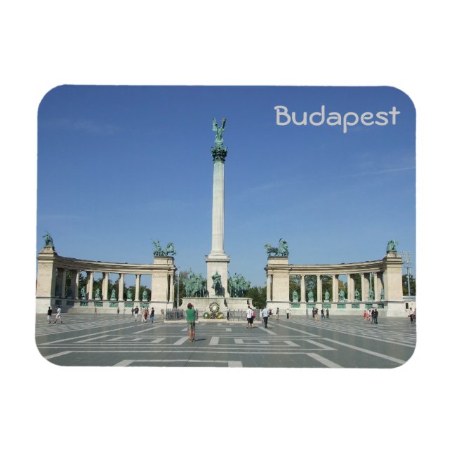 Magnet Flexible Budapest - Carré des héros (Horizontal)
