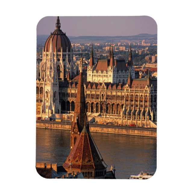 Magnet Flexible Budapest, Hongrie, Danube, Parlement (Vertical)