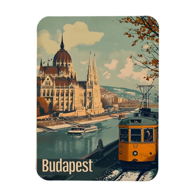 Magnet Flexible Budapest vintage (Vertical)